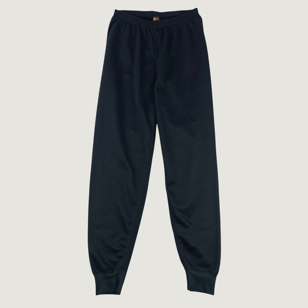 REI Fleece Sweatpants Womens Large Black Thermal Joggers Made in USA Lounge‎
